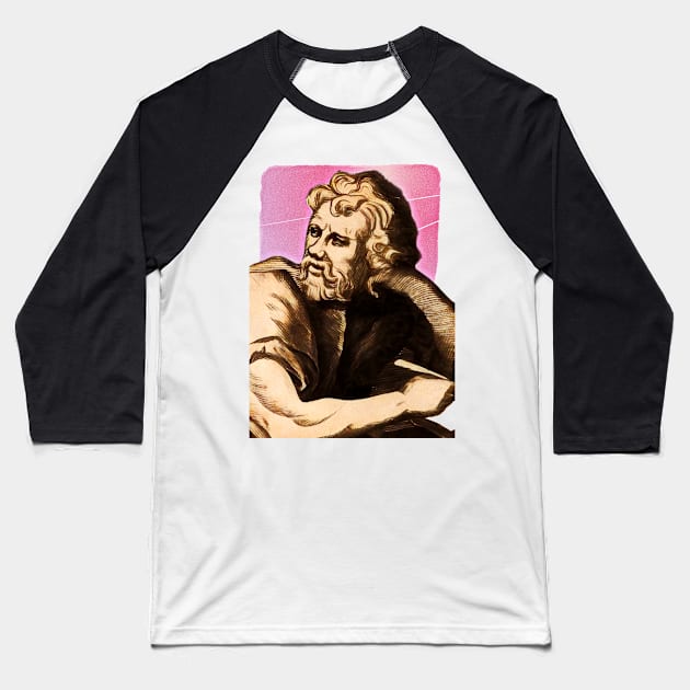 Greek Philosopher Epictetus illustration Baseball T-Shirt by Litstoy 